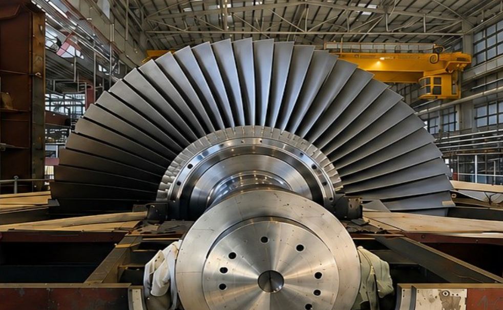 GE H-Class steam turbine rotor at IEC Orot Rabin